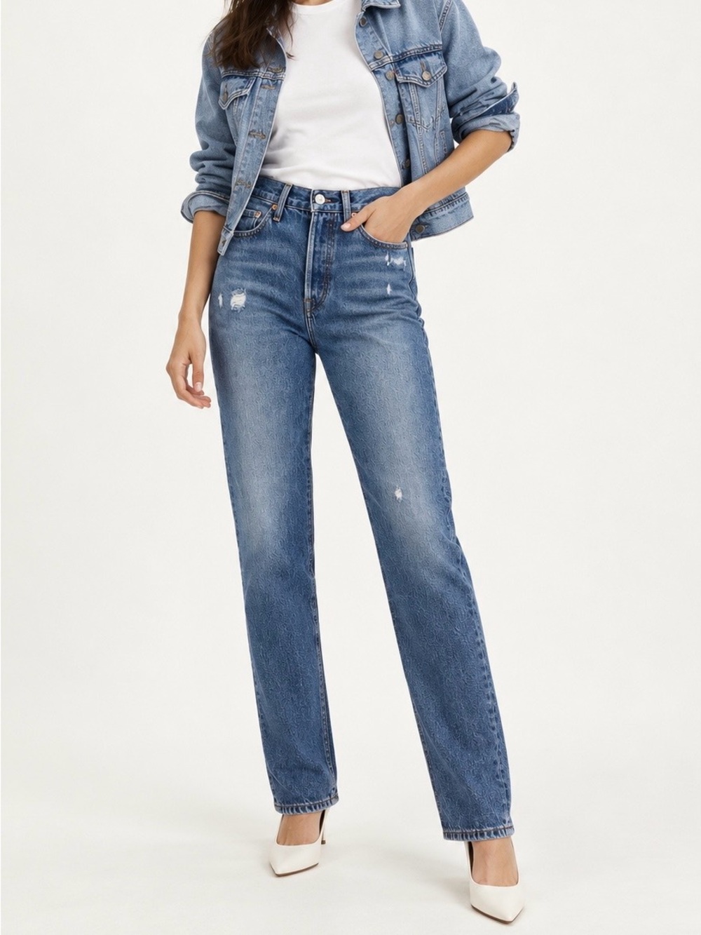 Levi’s 501 W24 Straight High-Rise Jeans Premium Women’s 100% Cotton 12501-0346